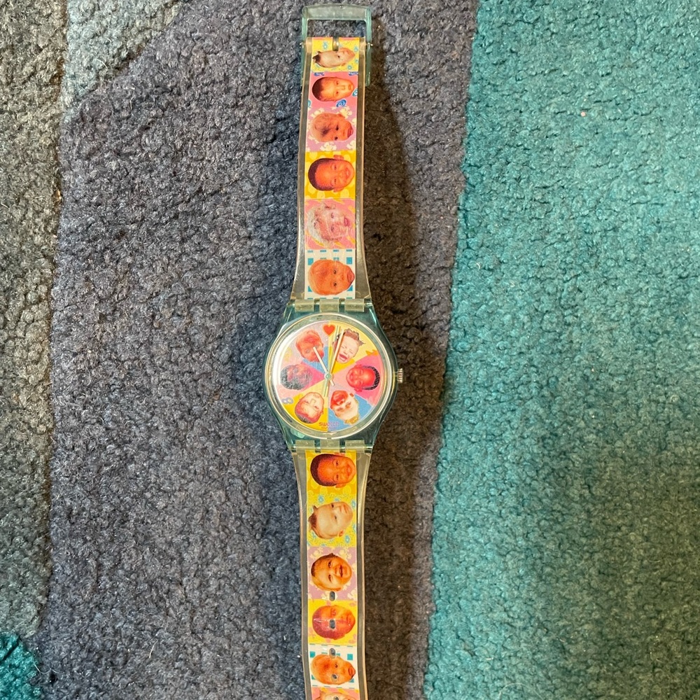 Vintage Swatch Watch Baby Faces 1996
